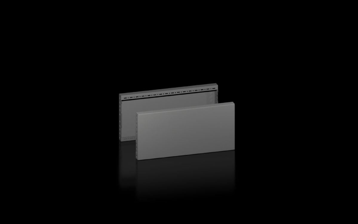 Rittal VX 8660.043, Base/plinth trim panels, side for base/plinth system VX, sheet steel