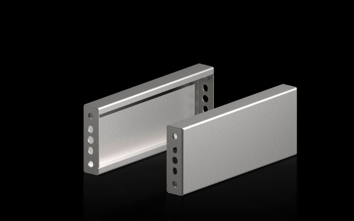 Rittal VX 8660.070 Sockel-Blenden, seitlich für Sockel-System VX, Edelstahl neue Ausführung