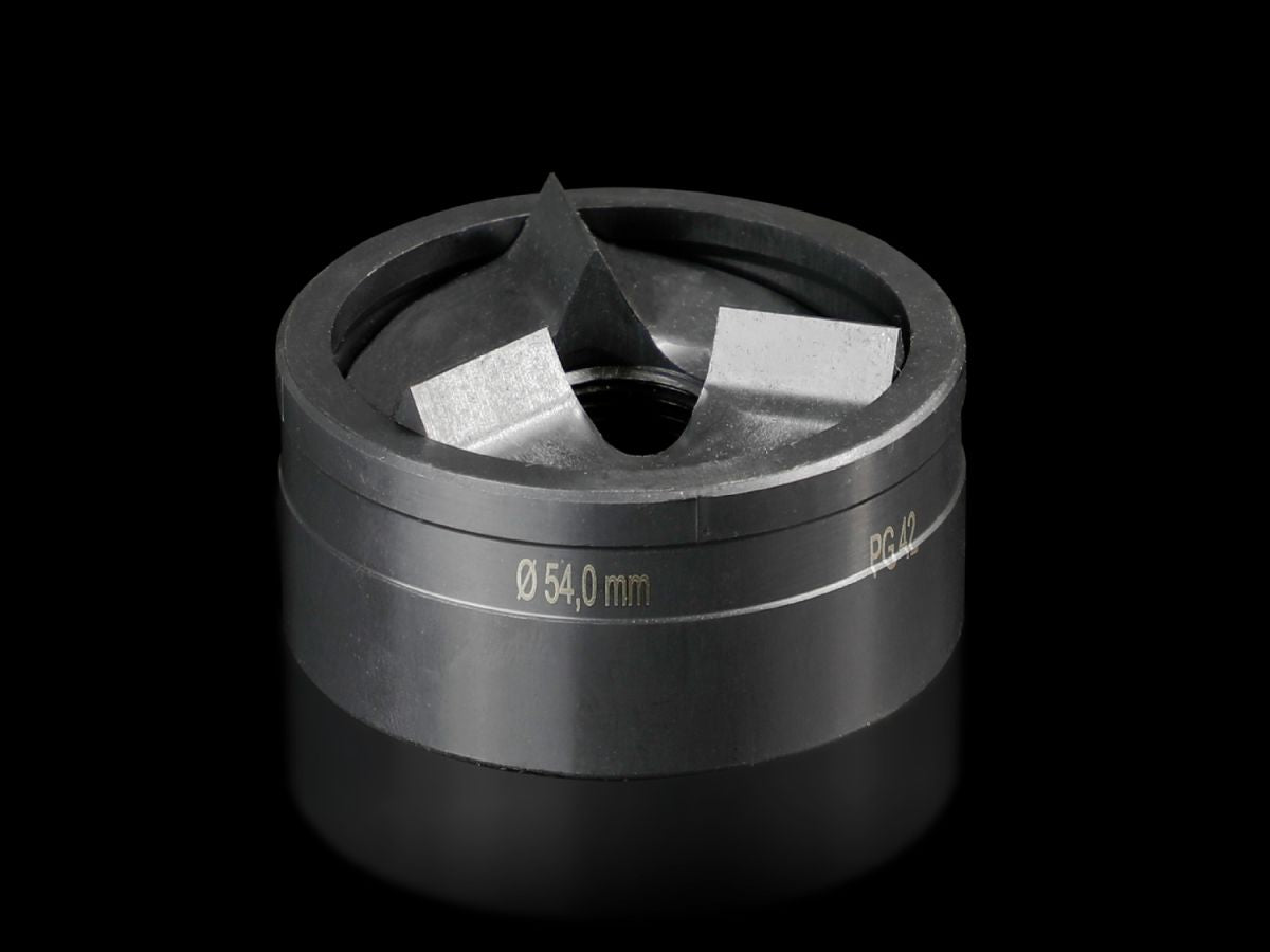 Rittal AS 4055.554 Spalt-Blechlocher rund für Stahlblech, mit 3-fach Teilung