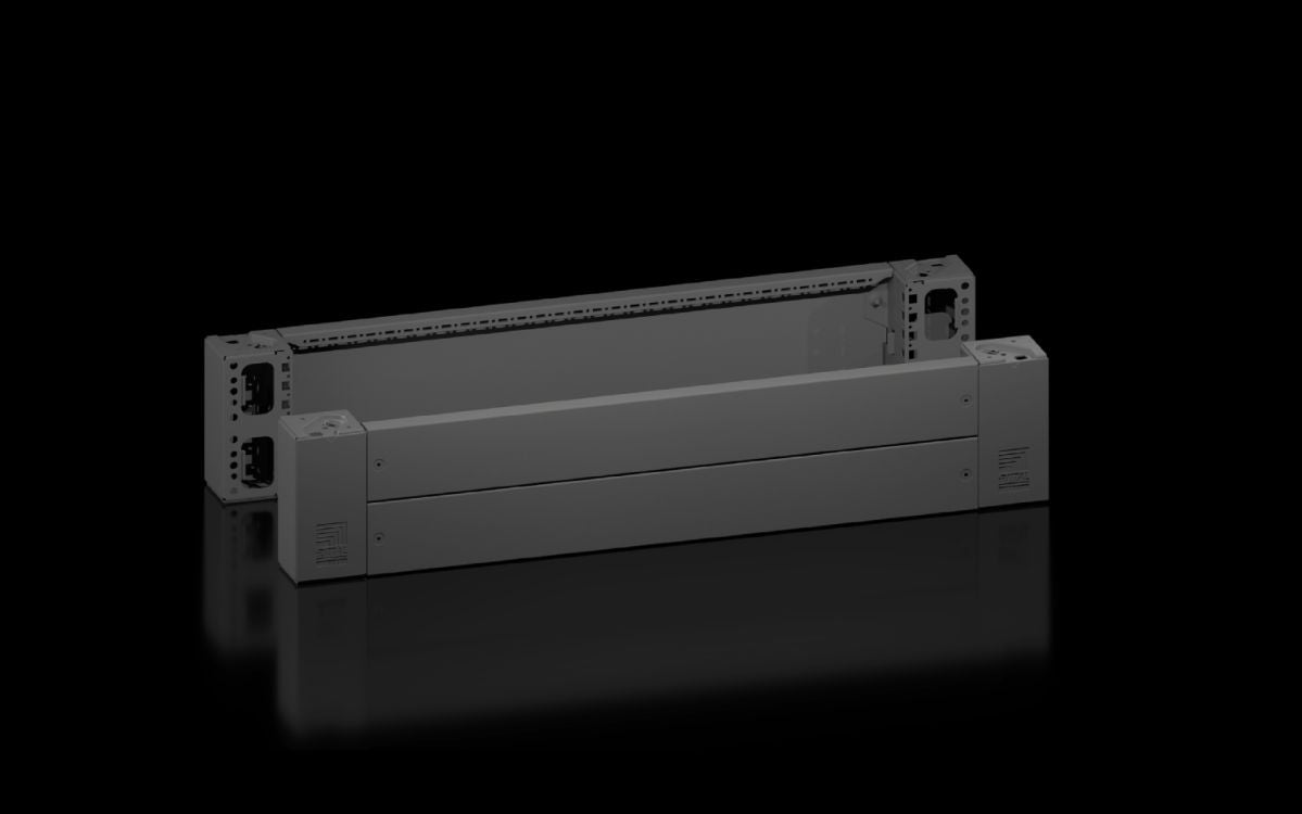 Rittal VX 8660.024, Base/plinth corner pieces with base/plinth trim panels, front and rear for base/plinth system VX, sheet steel