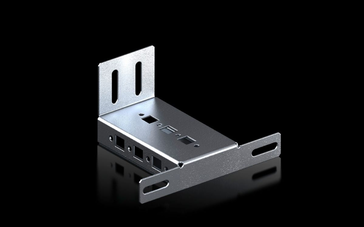 Rittal IT 5302.124, Mounting angles additional fastening attachment for VX IT 482.6 mm (19") mounting angles, standard