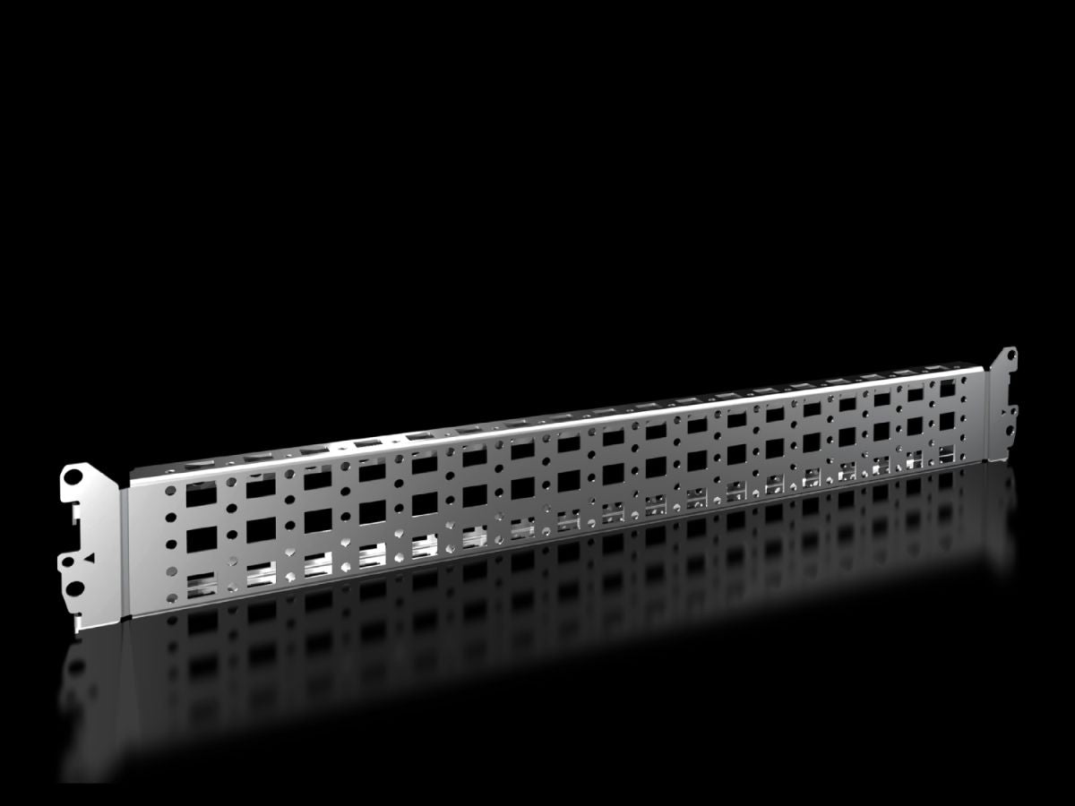 Rittal VX 8617.130, Punched section with mounting flange, 23 x 64 mm for VX, VX IT, VX SE, AX plastic