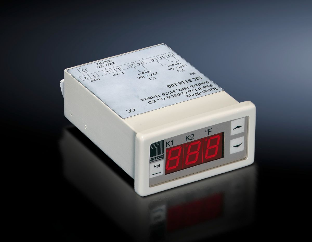 Rittal SK 3114.200, Digital enclosure internal temperature display and thermostat