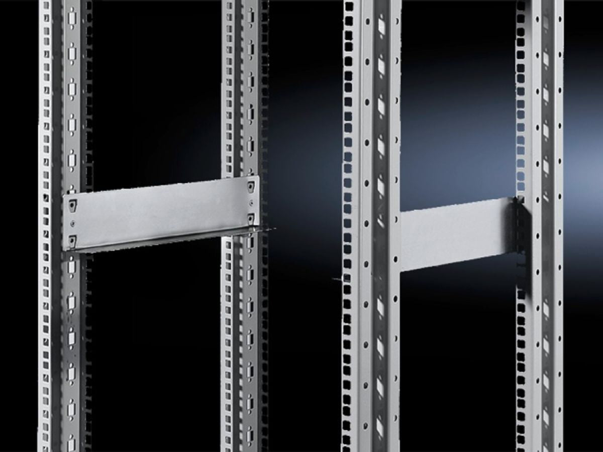 Rittal DK 7402.000, Slide rail, 2 U, static installation, continuous for two pairs of 482.6 mm (19") mounting angles
