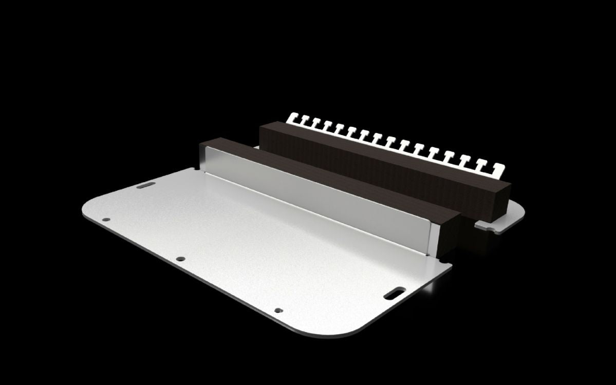 Rittal SZ 2565.450, Two-part gland plate with foam rubber cable clamp strip for AX