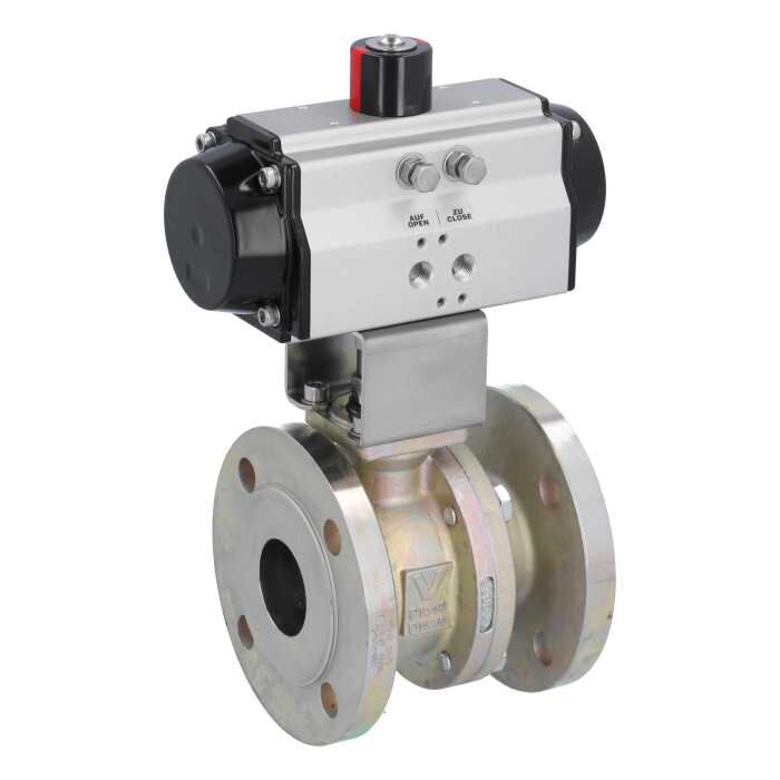 END Armaturen VS411013-OD621902, Kugelhahn-VS, DN200, mit Antrieb-OD, DW190 GS-C25/PTFE-FKM-Graphit, doppeltwirkend