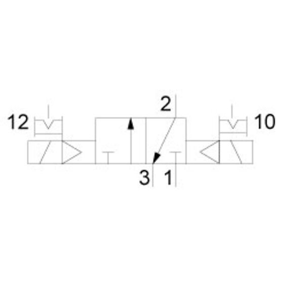 Aventics R414012364, 3/2-Wegeventil, Serie CD07-LT
