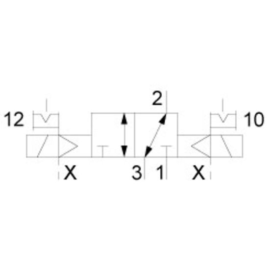 Aventics R414012367, 3/2-Wegeventil, Serie CD07-LT