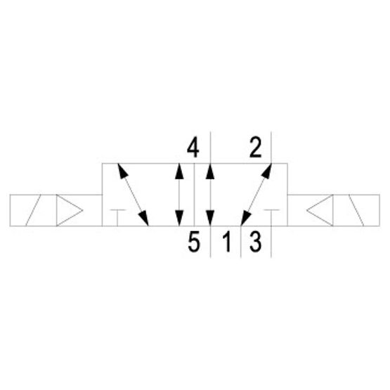 Aventics R414011883, 5/2-Wegeventil, Serie CD07-LT