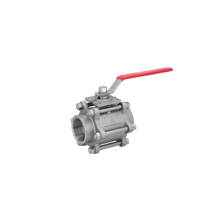 END Armaturen ZE311030/HT, Kugelhahn 3", PN40, 1.4408/PTFE, HT Innengewinde,voller Durchg., DIN3202-M3