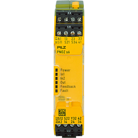 PILZ PNOZ s6 24VDC 3 n/o 1 n/c Schaltgeräte P/N: 750106