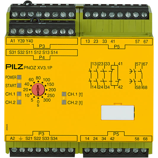 PILZ PNOZ XV3.1P 300/24-240VACDC 3no 1nc 2no Schaltgeräte P/N: 777538