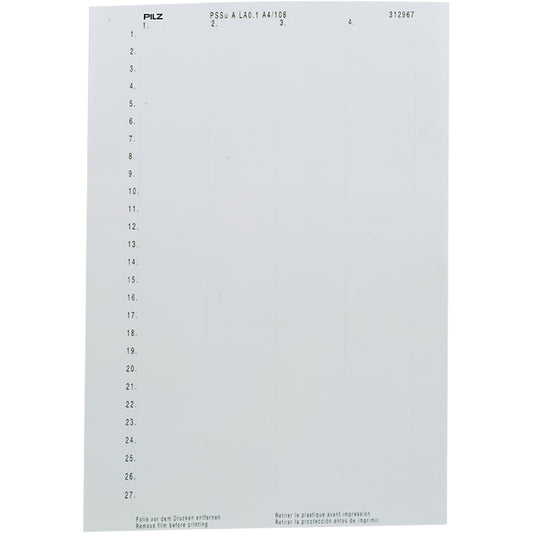PILZ PSSu A LA0.1 (10 x 108 pcs.) Steuerungen P/N: 312967
