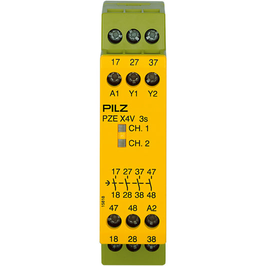 PILZ PZE X4V 3/24VDC 4n/o fix Schaltgeräte P/N: 774583