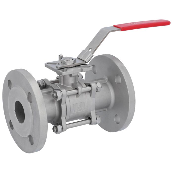 END-Armaturen MA311009,, Kugelhahn 3-tlg., DN80, PN40, 1.4408/PTFE-FKM ISO 5211, Flansch, Baulänge EN558-28-F1