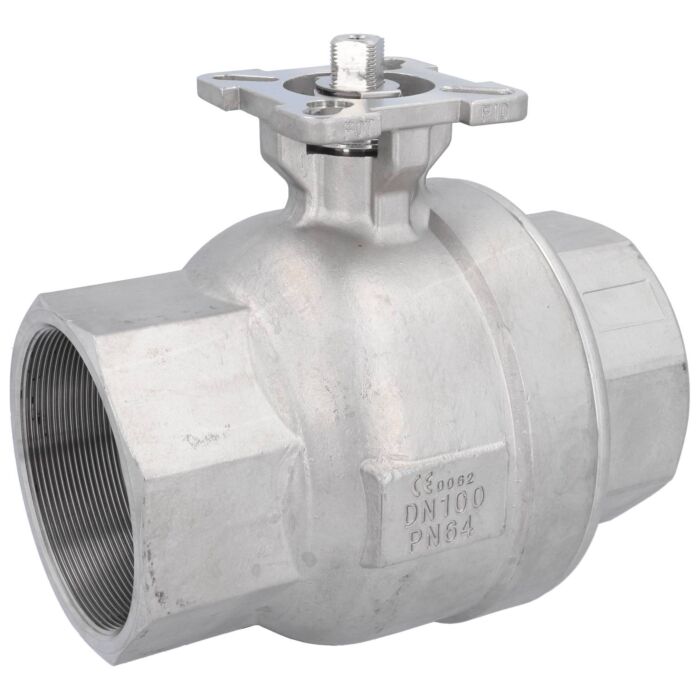 END Armaturen ZU310031, Kugelhahn 4", PN64, Edelst./PTFE-FKM Flanschplatte F07/F10,