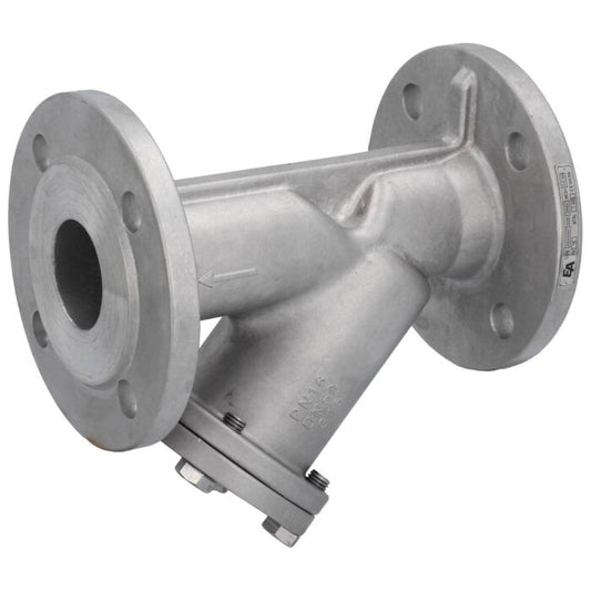 END Armaturen AS300114, Schmutzfänger DN250 Flansch, PN16, Edelstahl1.4408 Sieb 1.4401, Feinsieb 0.25mm, Baulänge EN558-1
