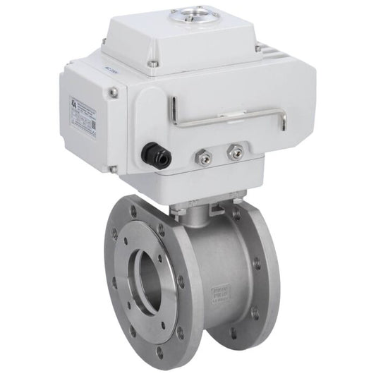 END Armaturen MK311710-LE204100, Kugelhahn-MK, DN100, mit Antrieb-LE20 Ed. 1.4408/PTFE-FKM-Grafit, 230V AC, Laufzeit 30s.