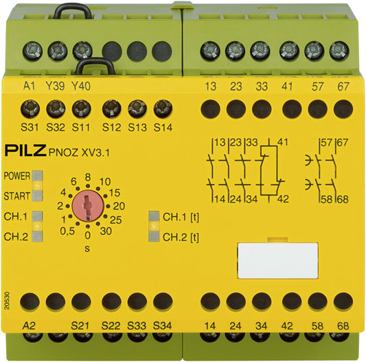 PILZ PNOZ XV3.1 30/24VDC 3n/o 1n/c 2n/o t Schaltgeräte P/N: 774530