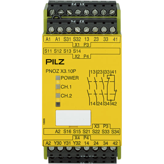 PILZ PNOZ X3.10P 24VACDC 3n/o 1n/c 1so Schaltgeräte P/N: 777314