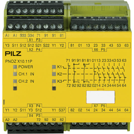 PILZ PNOZ X10.11P 24VDC 6n/o 4n/c 6LED Schaltgeräte P/N: 777750