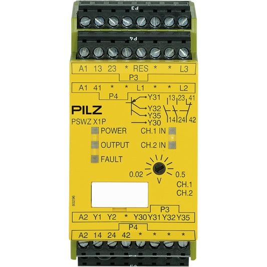 PILZ PSWZ X1P 0,5V /24-240VACDC 2n/o 1n/c 2so Schaltgeräte P/N: 777949