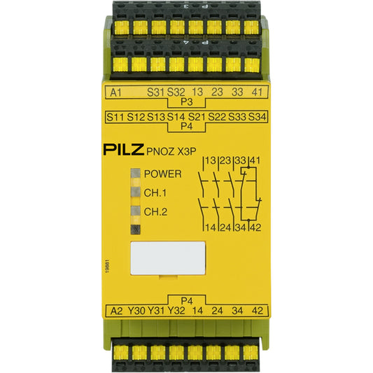 PILZ PNOZ X3P C 24VDC 24VAC 3n/o 1n/c 1so Schaltgeräte P/N: 787310