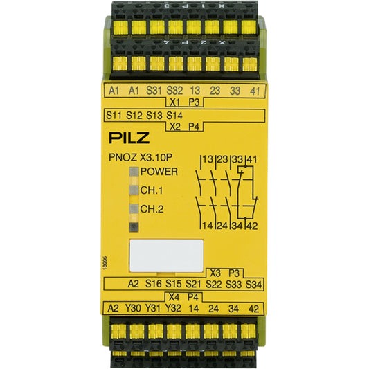 PILZ PNOZ X3.10P C 24VACDC 3n/o 1n/c 1so Schaltgeräte P/N: 787314