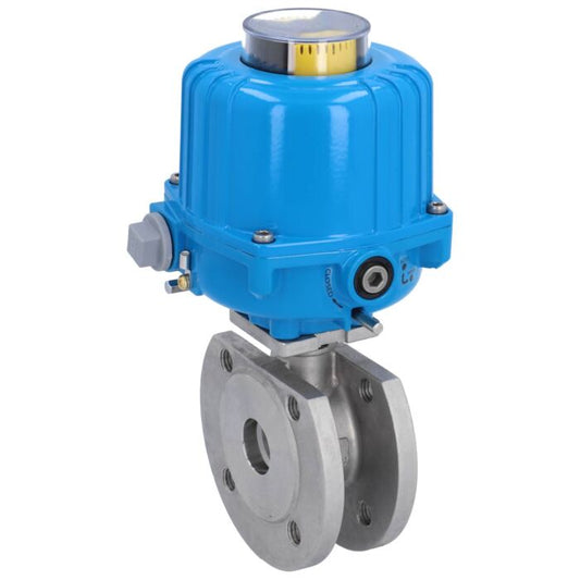 END Armaturen MK311705-NE032100, Kugelhahn-MK, DN32, mit Antrieb-NE03 Ed. 1.4408/PTFE-FKM-Grafit, 24V DC, Laufzeit 12s.