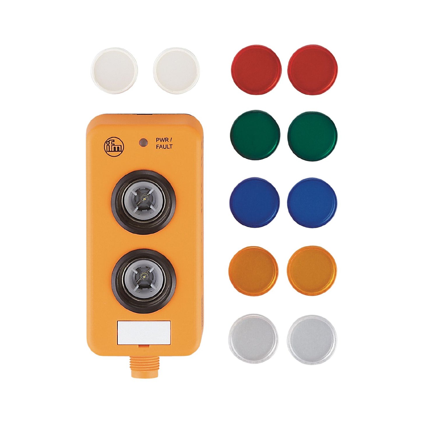 IFM AC2396 - AS-Interface illuminated pushbutton module AS-i Module 2BI 2LO WT/WT