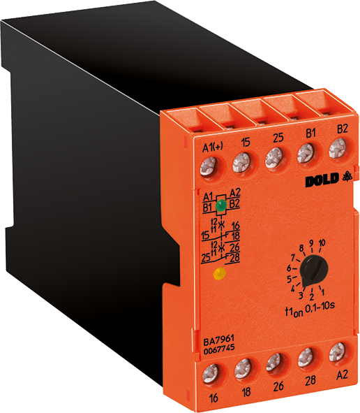 Dold BA7961.82 AC/DC24-80V t1=0,1-10S, Contact protection relay, sku: 0068165