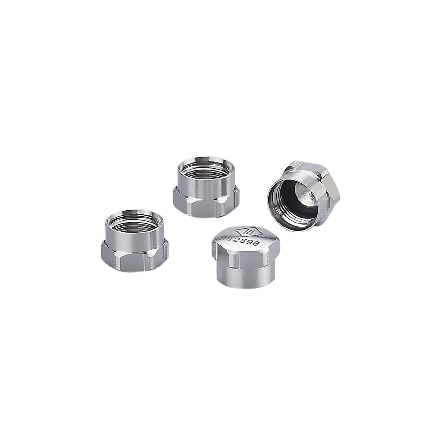 IFM E12598 - Protective cap Protective cap male M12 V4A  4pcs.