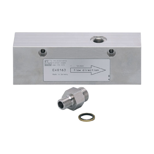 IFM E40163 - Process adapter for small volumetric flow quantities ADAPTBLOCK D22 G3/4