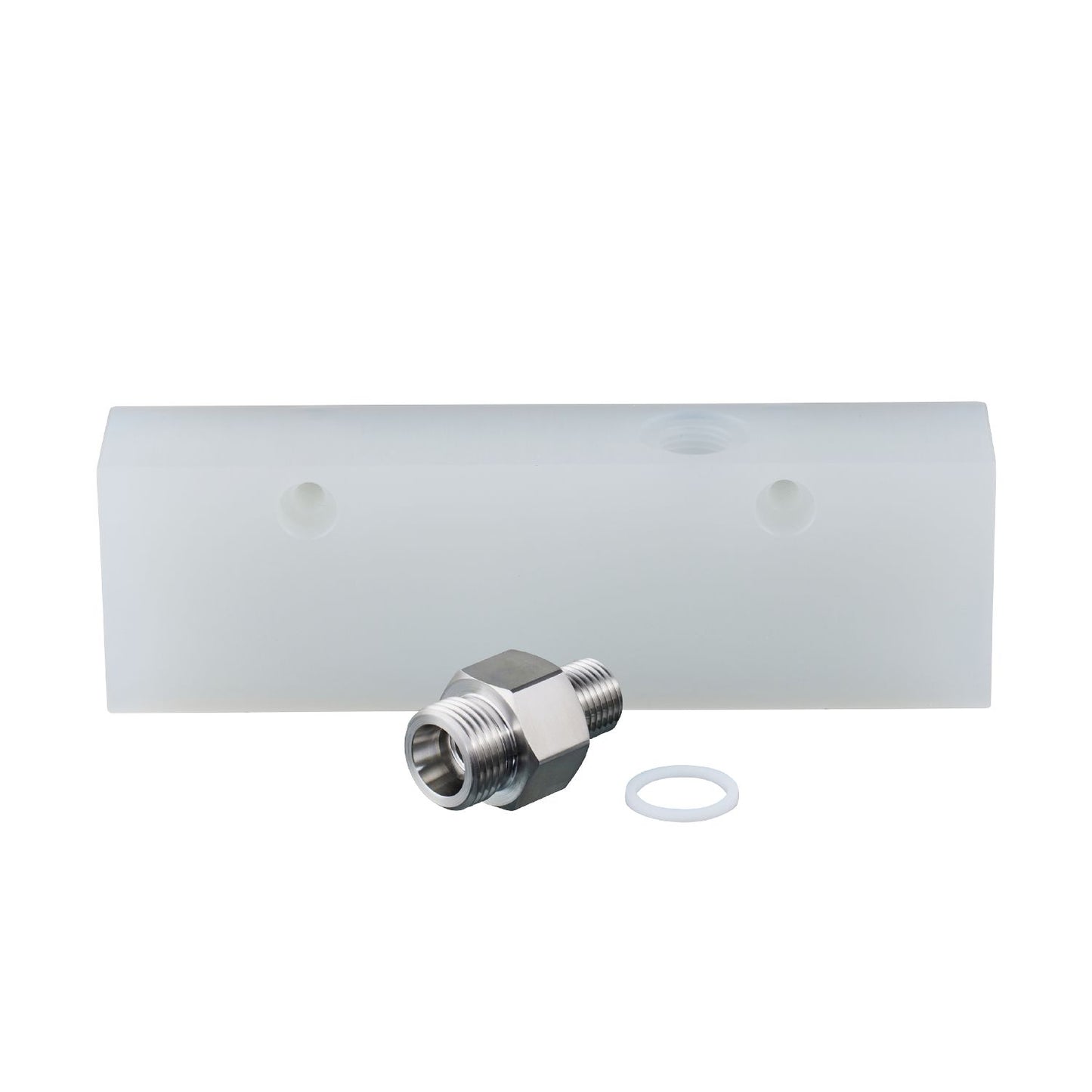 IFM E40460 - Process adapter for small volumetric flow quantities ADAPTBLOCK D10 G1/4 PP