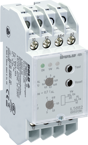 Dold model A, IL5882.38 AC/DC24-230V 30A tv=5S, Residual current monitor A, sku: 0062901