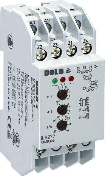 Dold IL9277.12 AC115-127V 0,1-15A, Over- and Undercurrent Relay, sku: 0054892