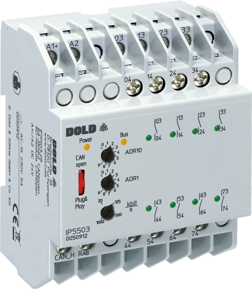 Dold IP5503.28/100 DC24V, Output module for CANopen, sku: 0057901