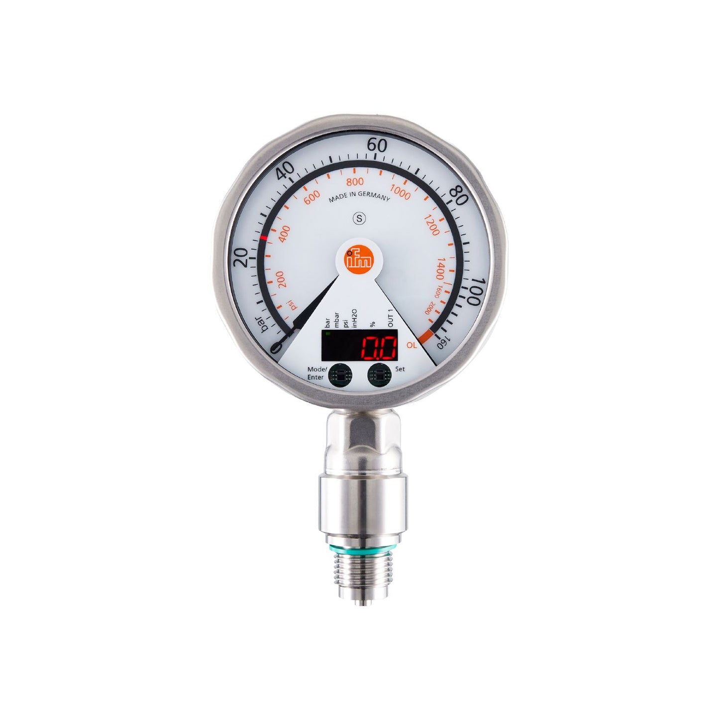 IFM PG2452 - Pressure sensor with analogue display PG-100-REB12-MFRKG/US/      /P