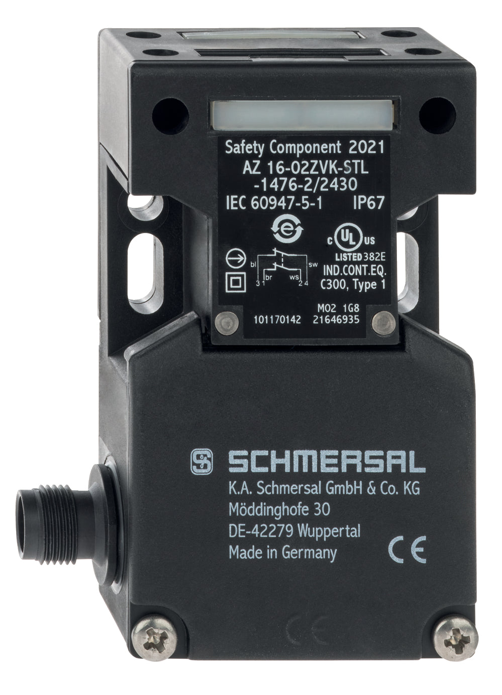 Schmersal AZ 16-02ZVK-STL- 1476-2/2430 Sicherheitsschalter mit separatem Betätiger