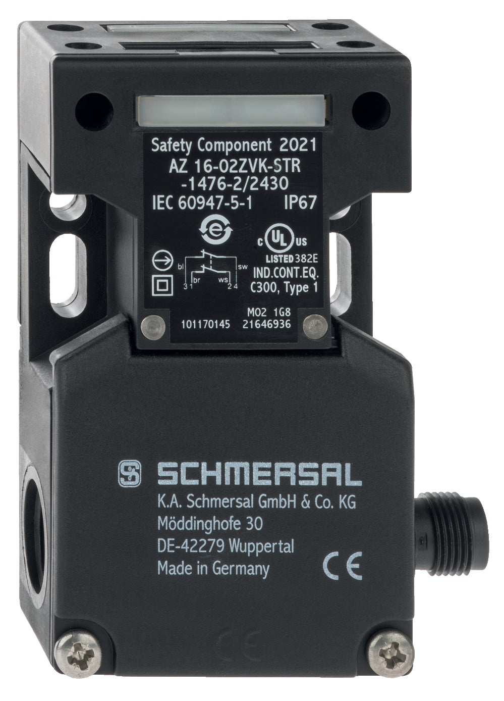 Schmersal AZ 16-02ZVK-STR- 1476-2/2430 Sicherheitsschalter mit separatem Betätiger
