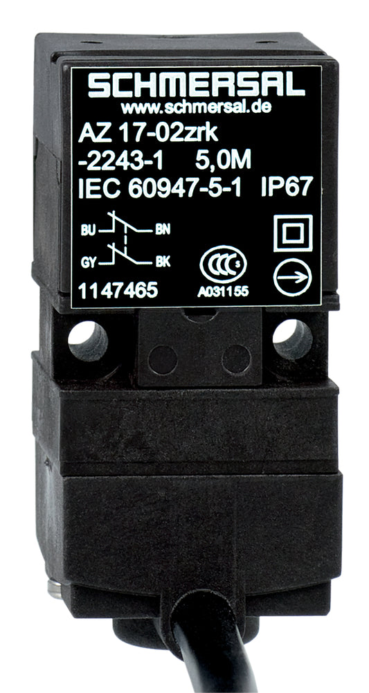 Schmersal AZ 17-11ZRK-2243-1 5,0M Sicherheitsschalter mit separatem Betätiger