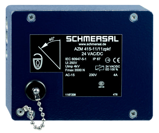 Schmersal AZM 415-11/11ZPKF-2570 24VAC/DC Magnetverriegelung, sku: 101190000