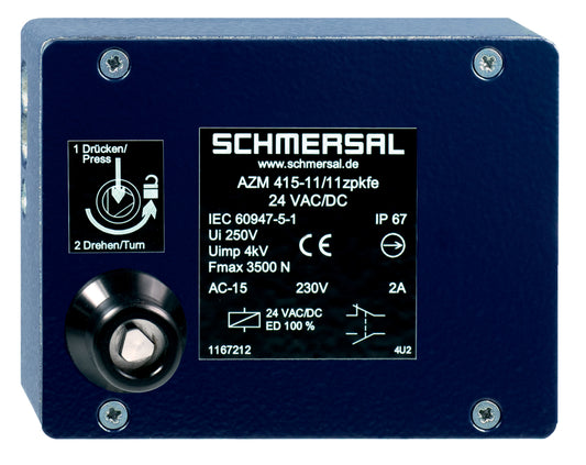 Schmersal AZM 415-02/02ZPKFE 230VAC Sicherheitszuhaltungen, sku: 101205549