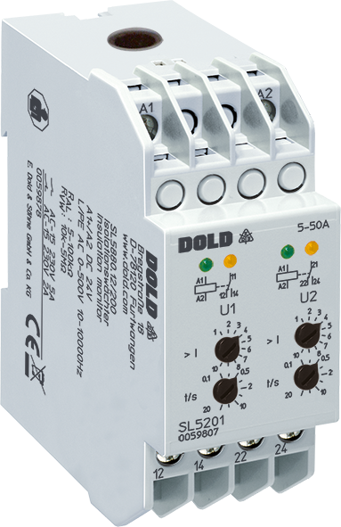 Dold SL5201/20007CT AC220-240V 5-50A, Overcurrent Relay, sku: 0059807