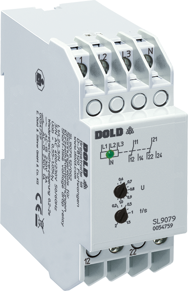 Dold SL9079.12/002 3AC230/400V,55-1,05UN, Short-time Voltage Drop Relay, sku: 0054759