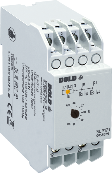 Dold SL9171.12 3/N AC220/127V ,55-1,05UN, Undervoltage Relay, sku: 0063698