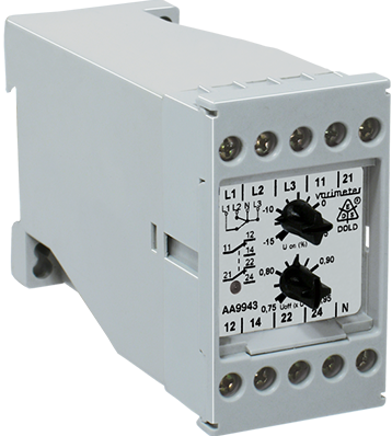 Dold AA9943.11 3AC50-400HZ 63/110V, Monitoring relay, 3-phase undervoltage, sku: 0024533