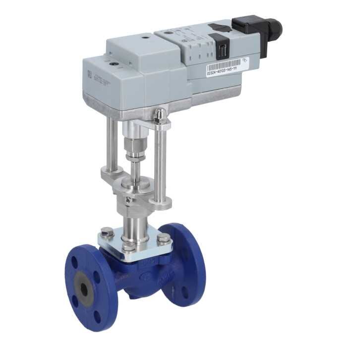 END Armaturen AMBK51271025/04, Motorregelventil, DN25, Flansch, RK, GG25/PTFE, 24VAC/DC, Kvs=10m³/h