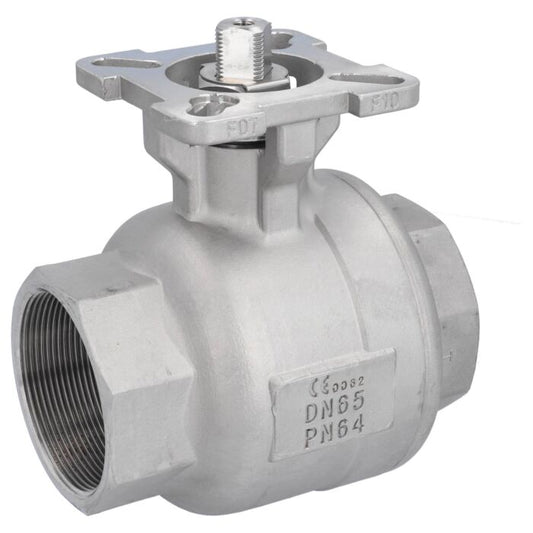 END Armaturen ZU310029, Kugelhahn 21/2", PN64, Edelst./PTFE-FKM Flanschplatte F07/F10,