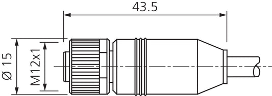 DI-Soric VKHM-Z-30/12-A, Connecting cable, P\n: 210618